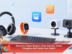 Aksesoris Digital Modern untuk Aktivitas Online Pengguna Aktif Sehari Hari Digital
