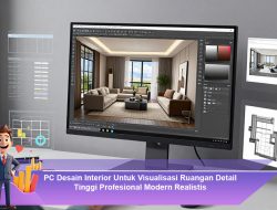 PC Desain Interior Untuk Visualisasi Ruangan Detail Tinggi Profesional Modern Realistis