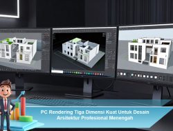 PC Rendering Tiga Dimensi Kuat Untuk Desain Arsitektur Profesional Menengah