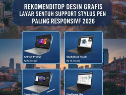 Rekomendasi Laptop Desain Grafis Layar Sentuh Support Stylus Pen Paling Responsif 2026